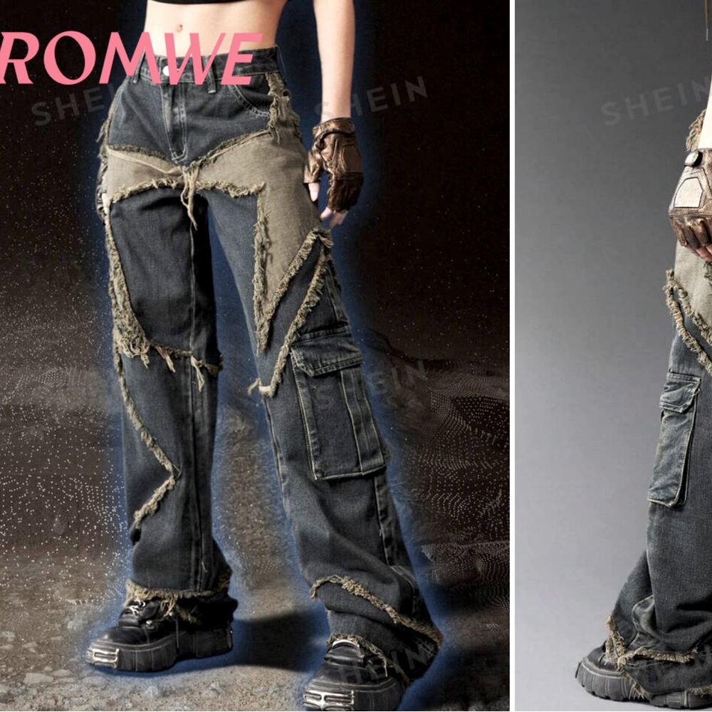Jeans with Star Design